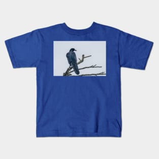 Great Tailed Grackle Perched Kids T-Shirt